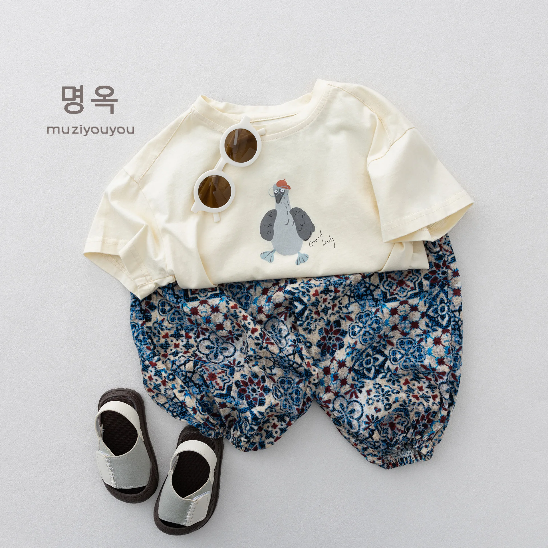 2026 Summer New Boys Girls Cute Duck Print T Shirts Children Short Sleeve Casual Tops Baby Cotton Tee Fashion Kids Clothes