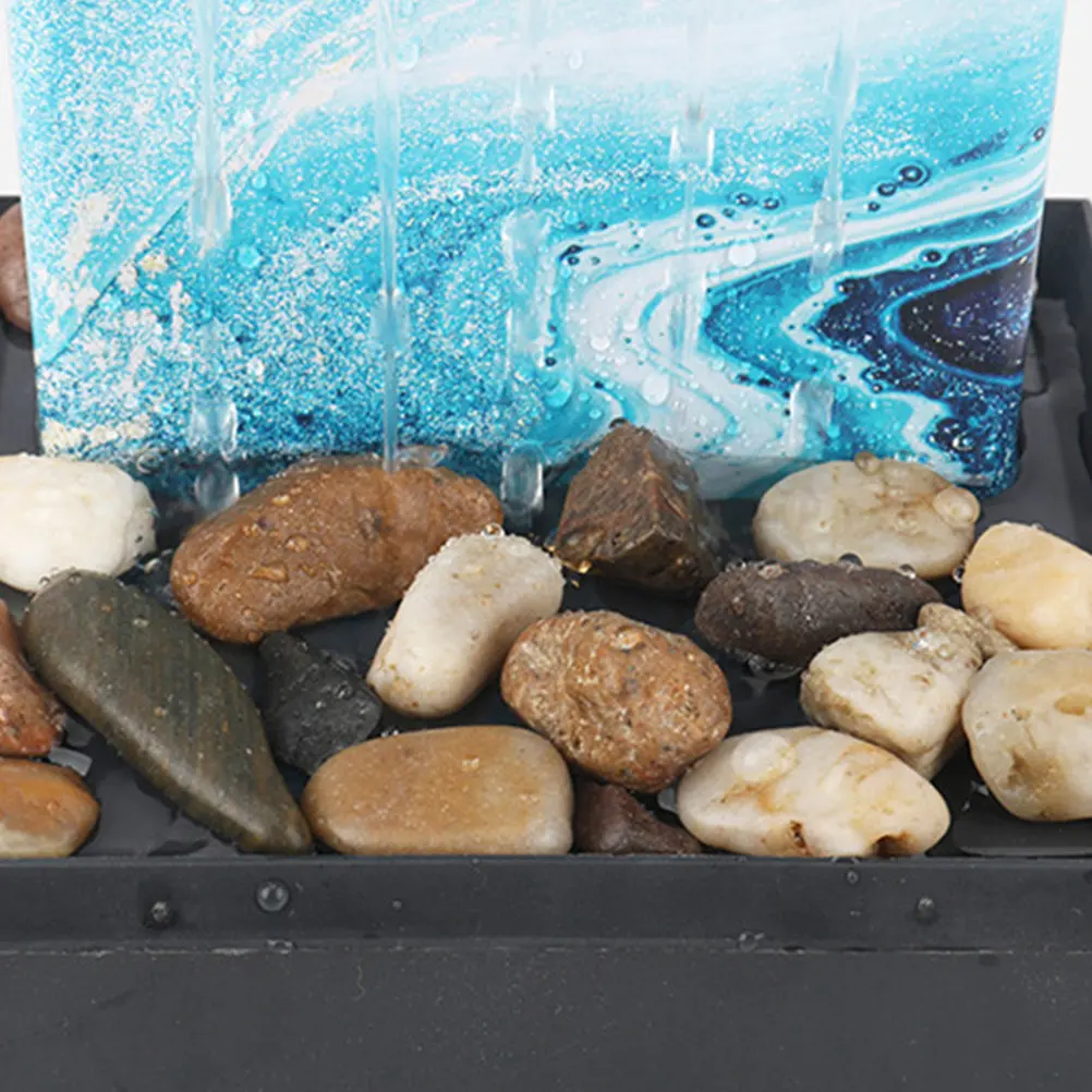 

Набор из 1 шт. Креативный настольный фонтан-водопад, миниатюрный декор для дома и офиса, настольный фонтан в стиле дзен, благоприятный элемент интерьера