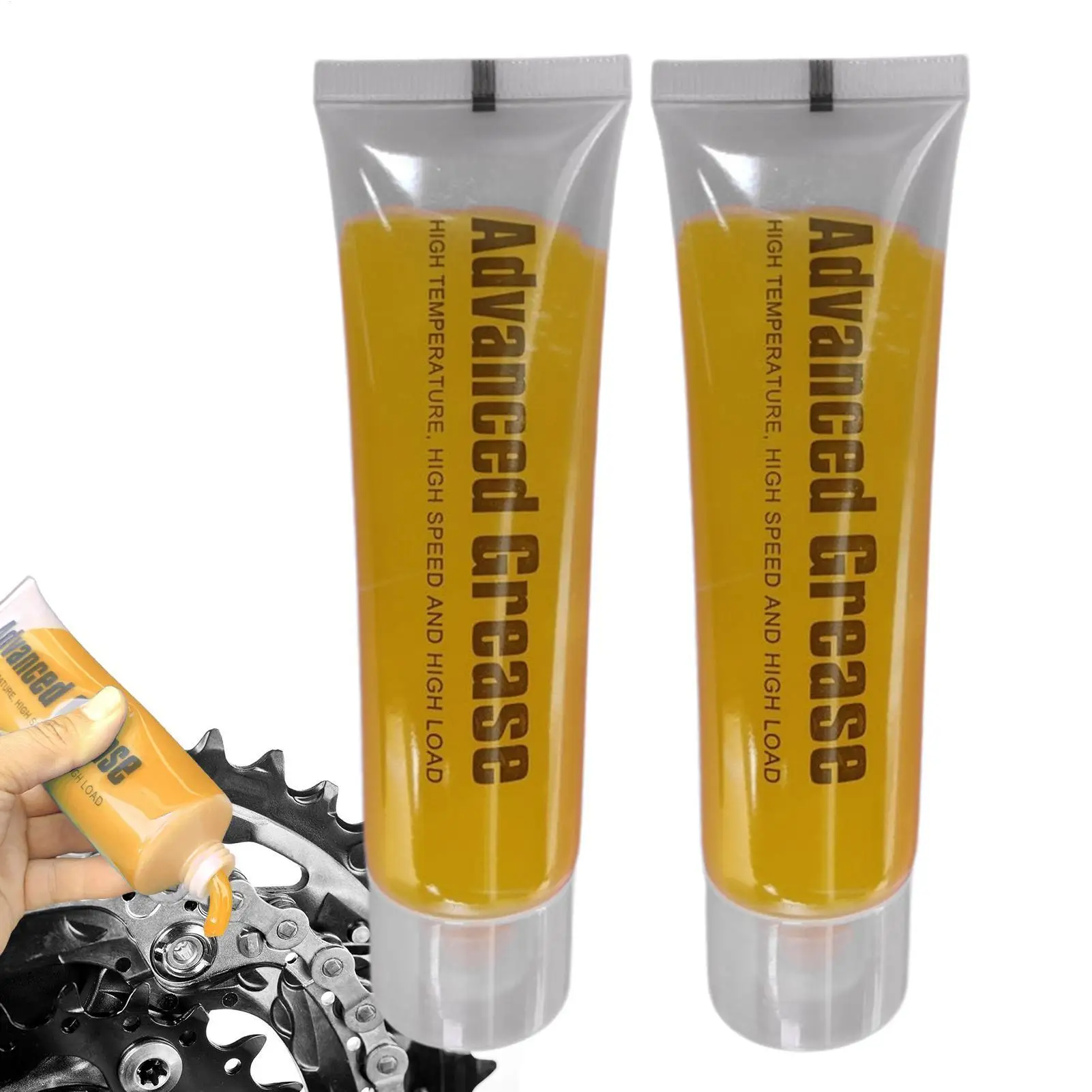 2pcs Grinding Grease 50ml High Temp Anti-rust Grinder Gear Lubricant For Power Tool Angle Sander Gearbox Silicone Grease