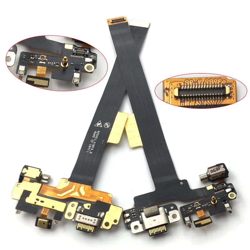 For ZTE Nubia Z11 mini S NX549j usb Charger Port Dock Connector Flex Cable with Microphone