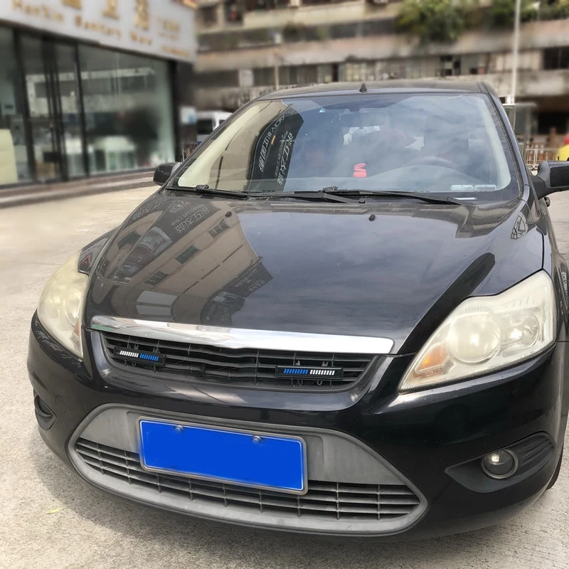 12V 36 LED Luminous Grid Beacon Light Car Pickup Front Face Decoration Daytime Light Exterior Atmosphere 2Pcs