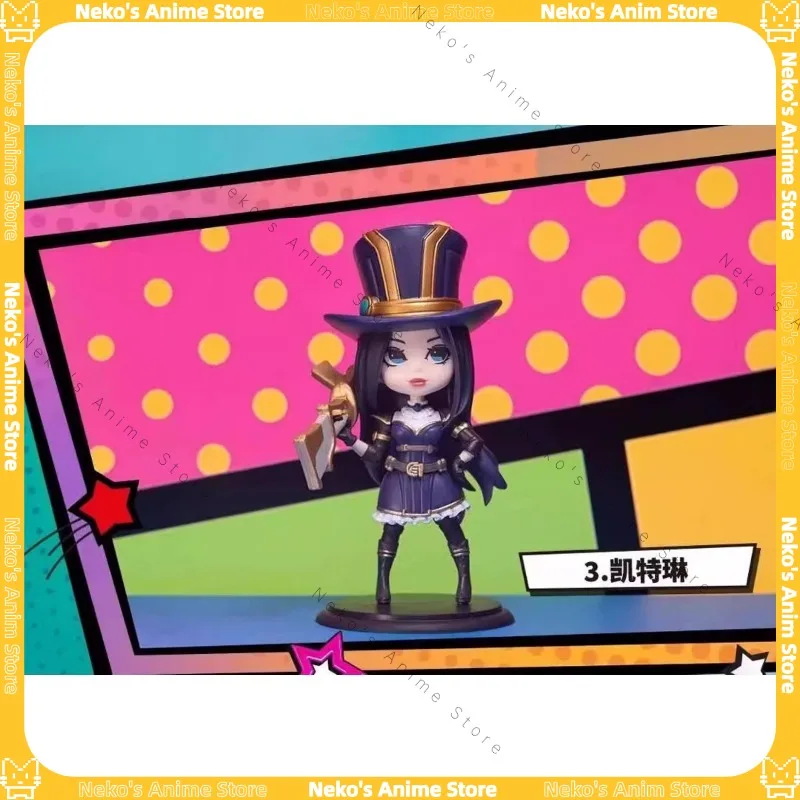 【En stock】 Caja ciega oficial BANDAI GALS POP League of Legends versión Q figura Anime modelo muñeca de escritorio regalo coleccionable