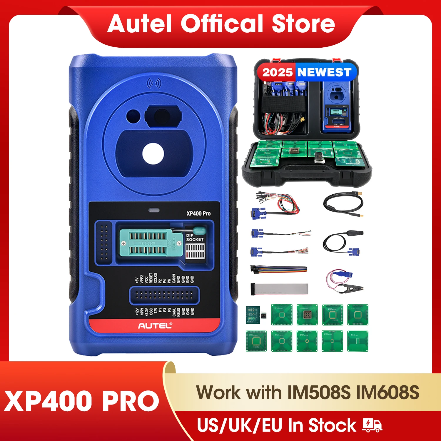 Autel XP400 Pro Key Programmer Work with IM508/ IM608/ IM608 Pro Key and Chips Programming Tool Upgraded Version of XP400