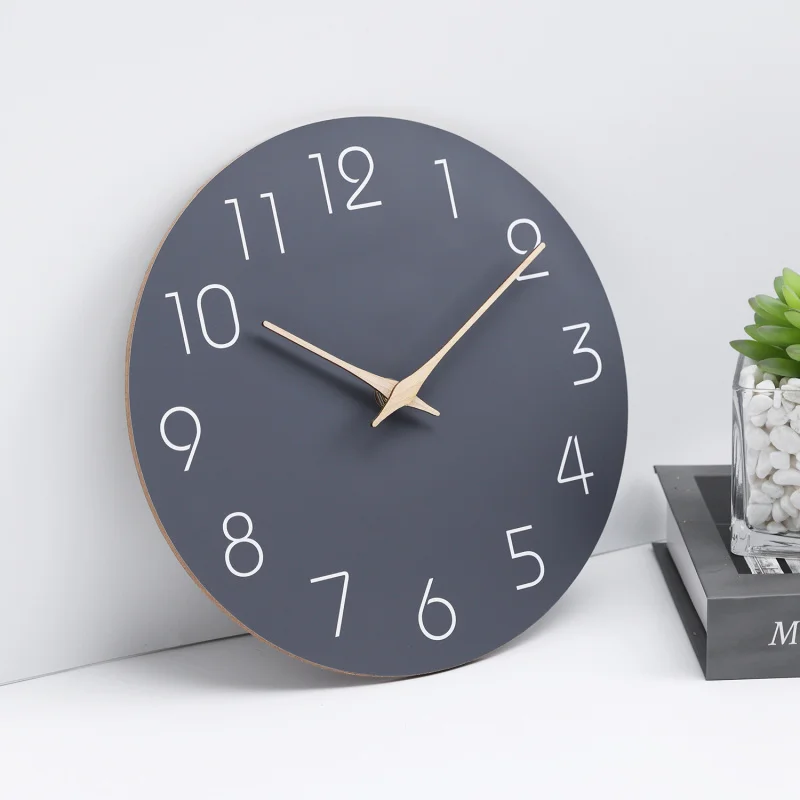 European-style wall clock 12inch Silent simple home clock direct supply from-border