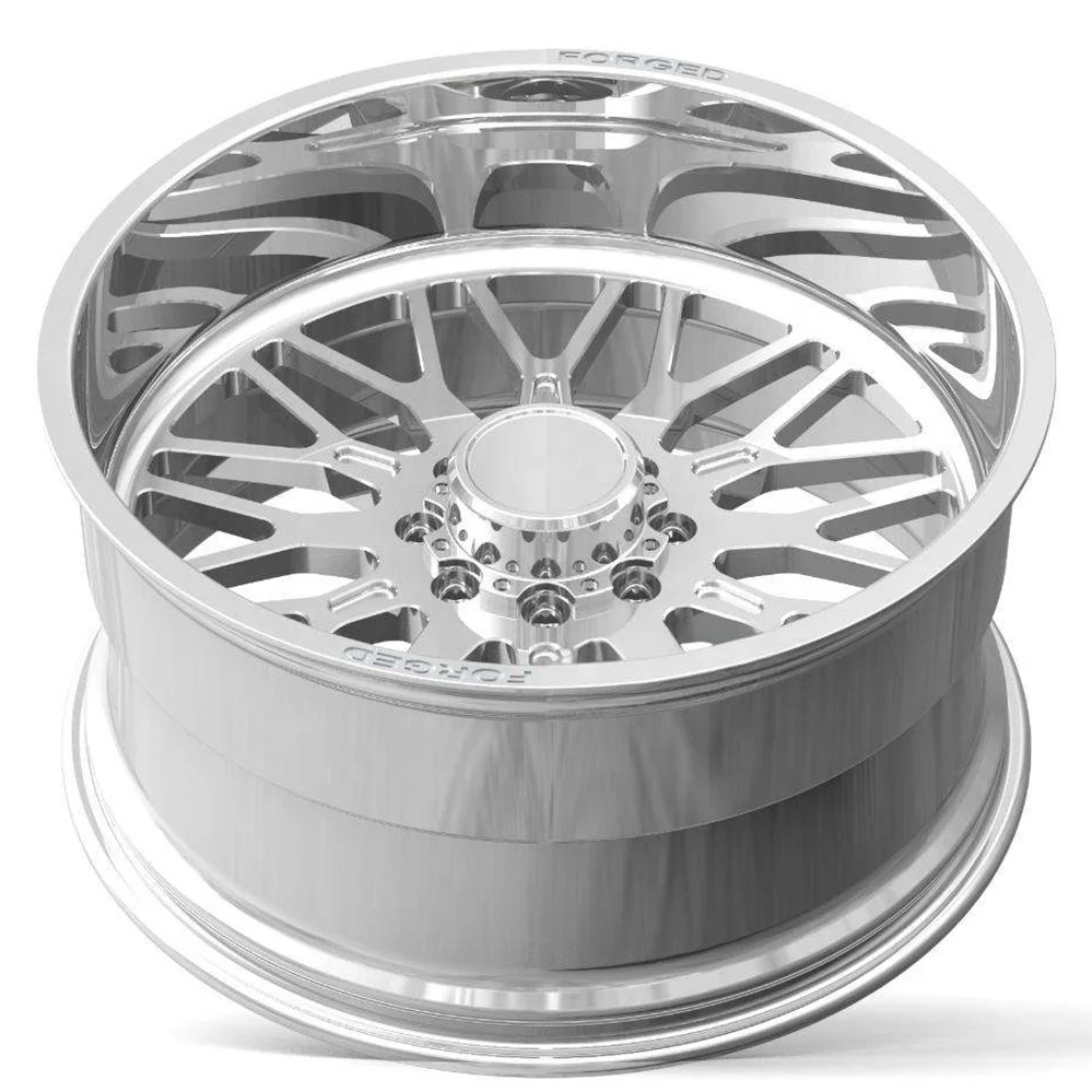 Forged Deep Dish Lip 4x4 Alloy Jantes 8x170 5x139.7 6x139.7 Pickup Truck 24x12 24x14 26x14 26x16 Offroad Wheels H Type view 5