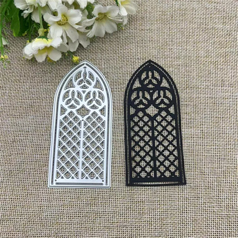 Geometry Window lace flowers Frame Metal Cutting Dies Stencils For DIY Scrapbooking Decorative Embossing Handcraft Template