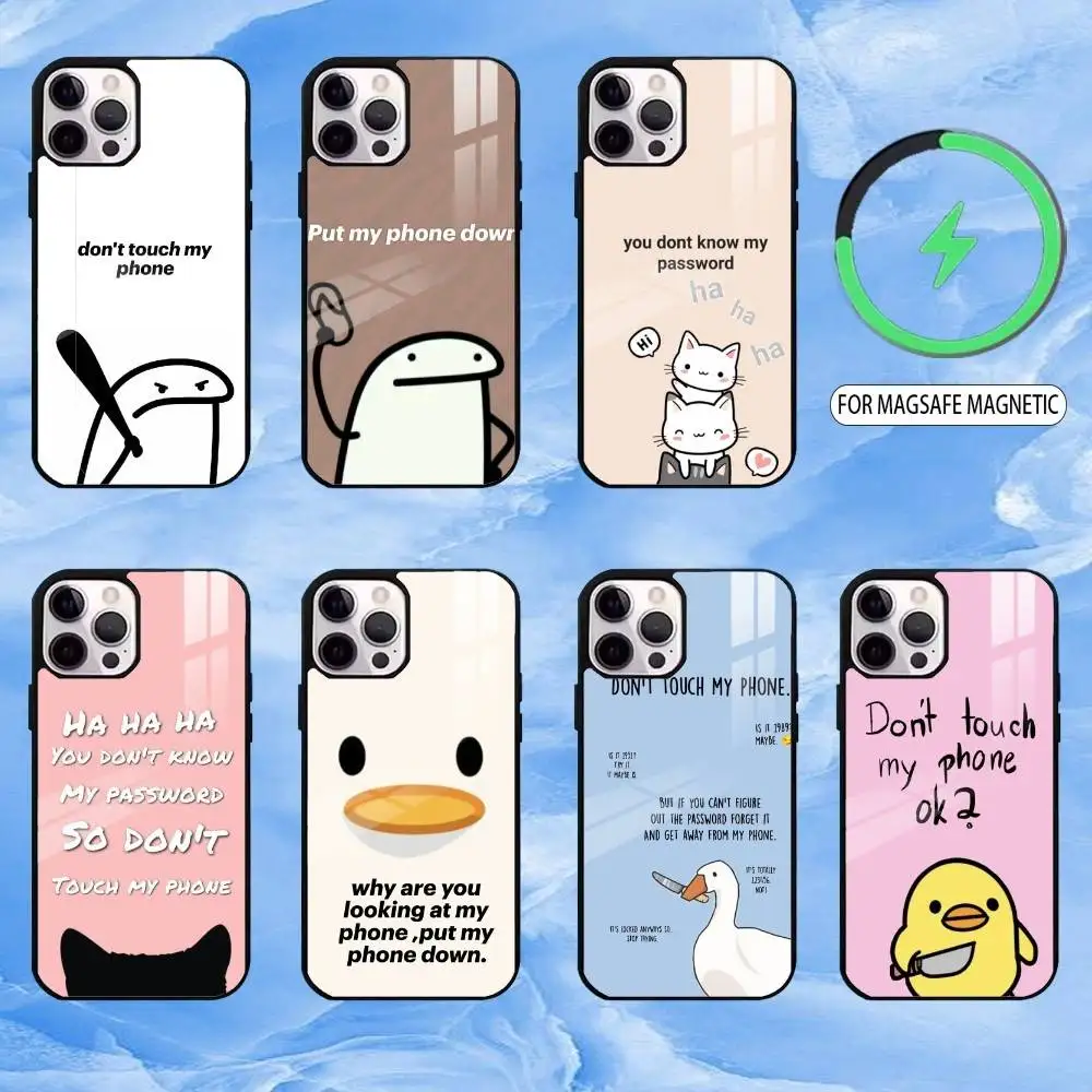 

Dont T-Touch M-My Phone Phone Case For iPhone17,16,15,14,13,12,11 Plus,Pro Max Magnetic For Magsafe Wireless Charging