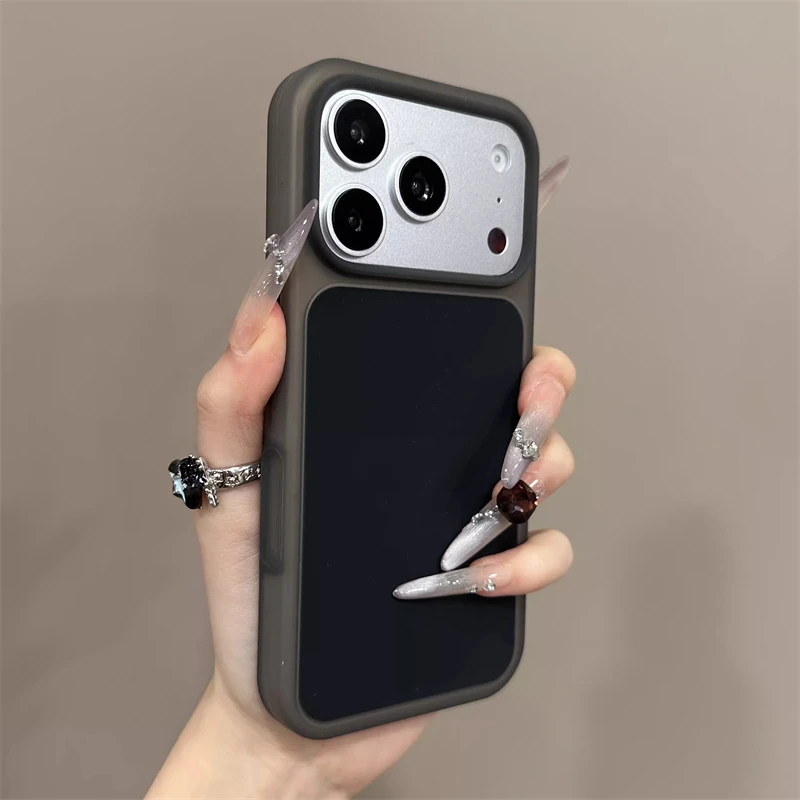 Original Flüssigsilikon Candy Jelly Farbige Matte Weiche Hülle für iPhone 18 Pro 17 16 15 Pro Max Stoßfeste Bumper-Schutzhülle – Detail 16