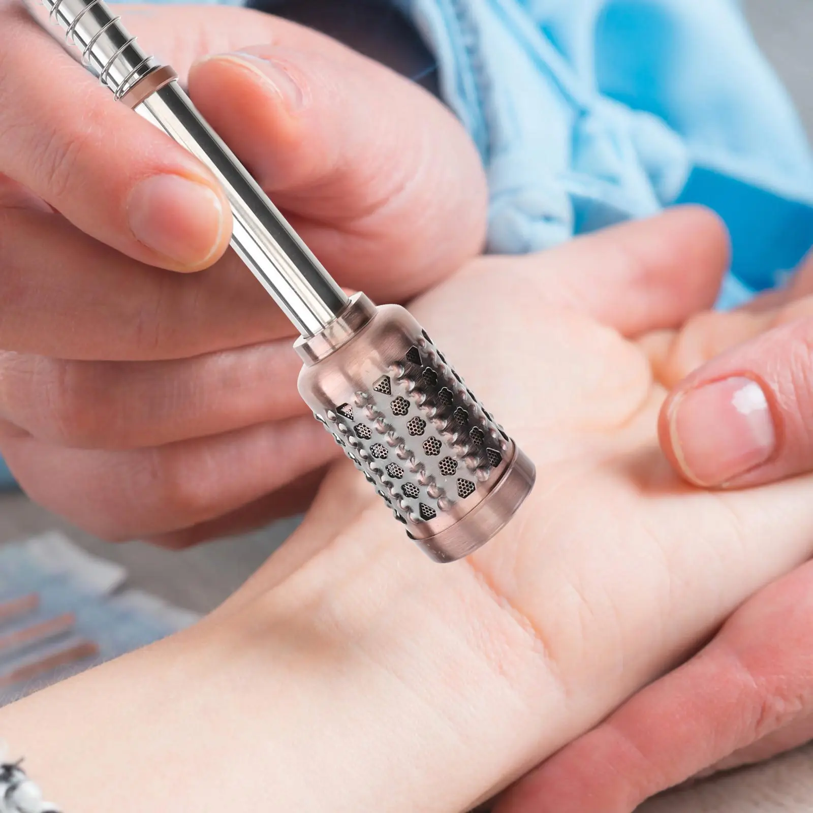 

1pc Moxibustion Stick Premium Hot Moxa Roller For Facial Eyes Abdomen Foot Detox Fatigue Relief Dark Circles Moxa Burner