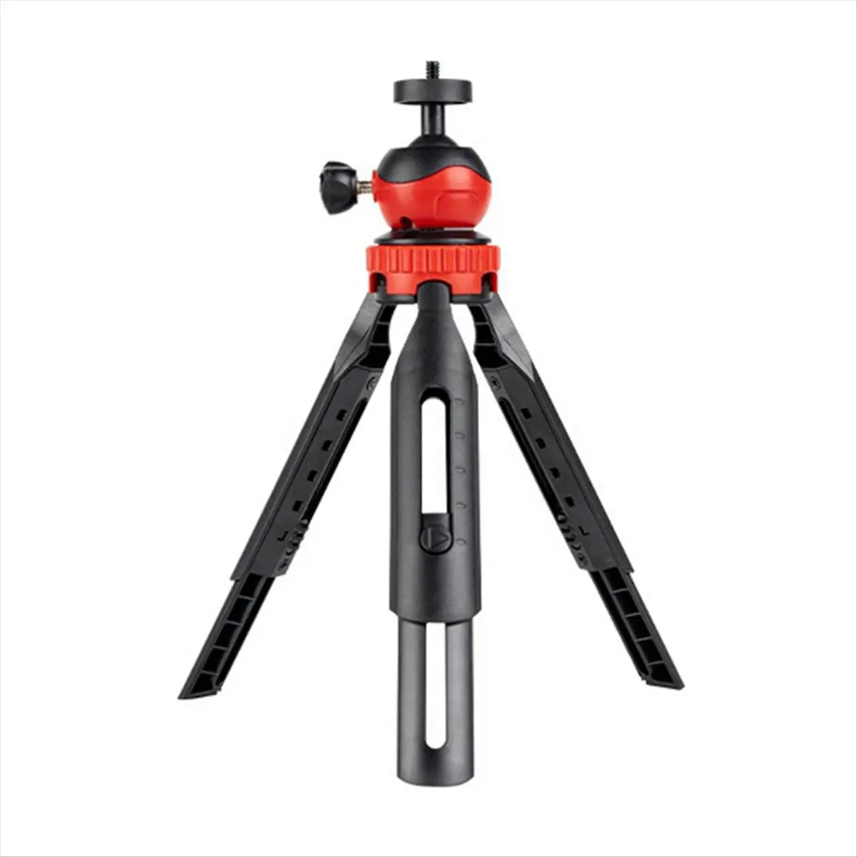 AT42 Multifunctional Mini Tripod for Cameras & Phones Desktop Tripod Portable Vlog Selfie Stick with 360° Ball Head Red
