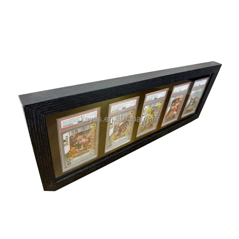 custom.Modern Eco-Friendly Card Display Stand Wall or Desk Mounted with Black Frame Promotions