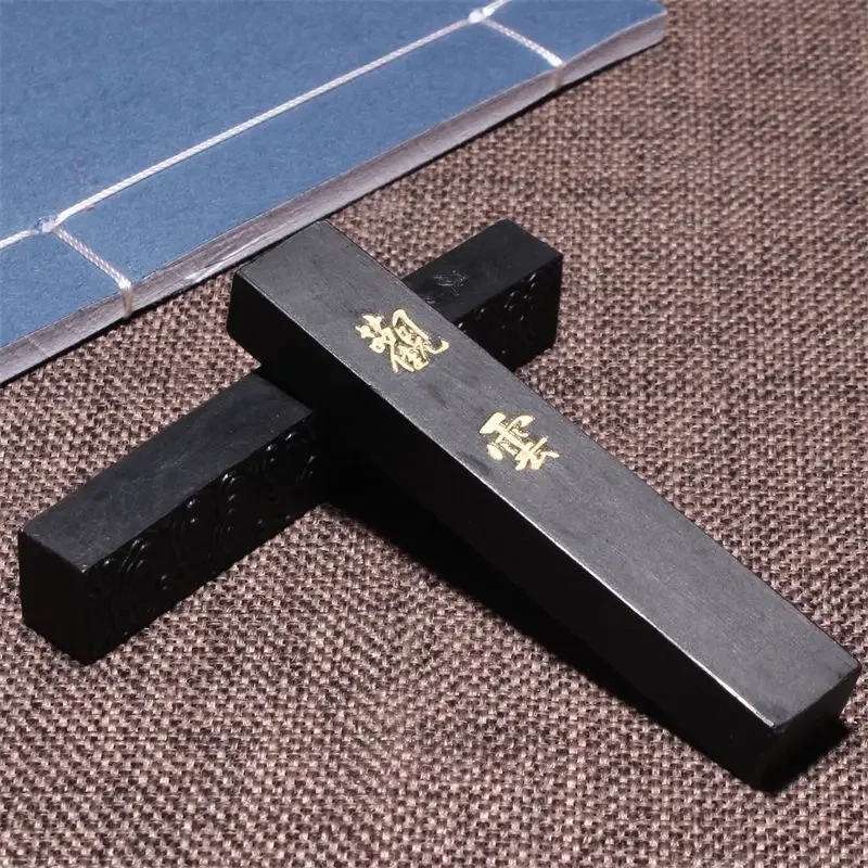 Old Hu Kaiwen Pine Soot Ink Stick Handmade Anhui Oil Soot Ink Block Calligraphy Painting Creation Ink Ingot Chinese Calligraphy