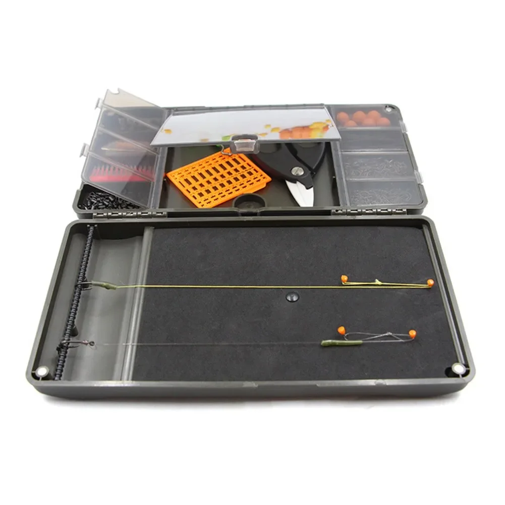 System Fishing Tackle Box Terminal Tackle System 1pc ABS Carp Swivels Hooks Fishing Rig Durable High Quality Brand New