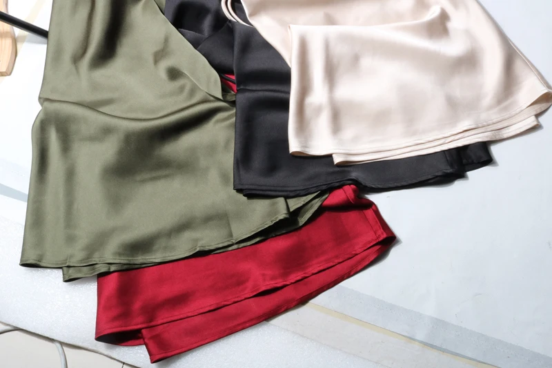 New In 2026 Spring Summer Solid Color Satin Long Skirt For Women High Waist Lace-Up Fashion Elegant Faldas