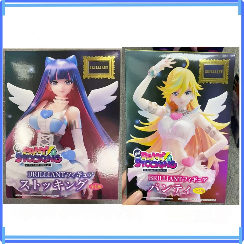 In Stoxk Original SYSTEM SERVICE BRILLIANT New PANTY & STOCKING with GARTERBELT Anime PANTY & STOCKING Action Figurine Toy Model