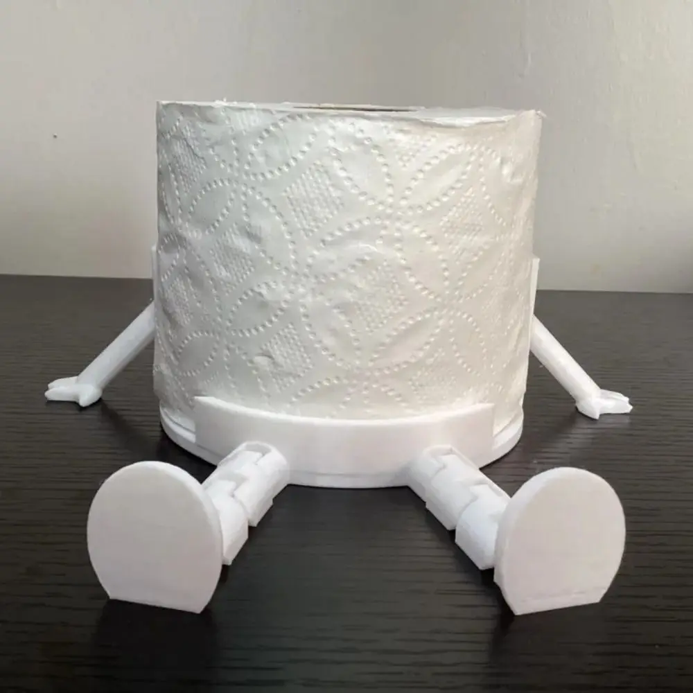 

Креативный держатель для бумажных полотенец с 3D принтом, ножки могут перемещать, пластиковый держатель для рулона бумаги для ванной комнаты, держатель для туалетной бумаги, украшения для рабочего стола