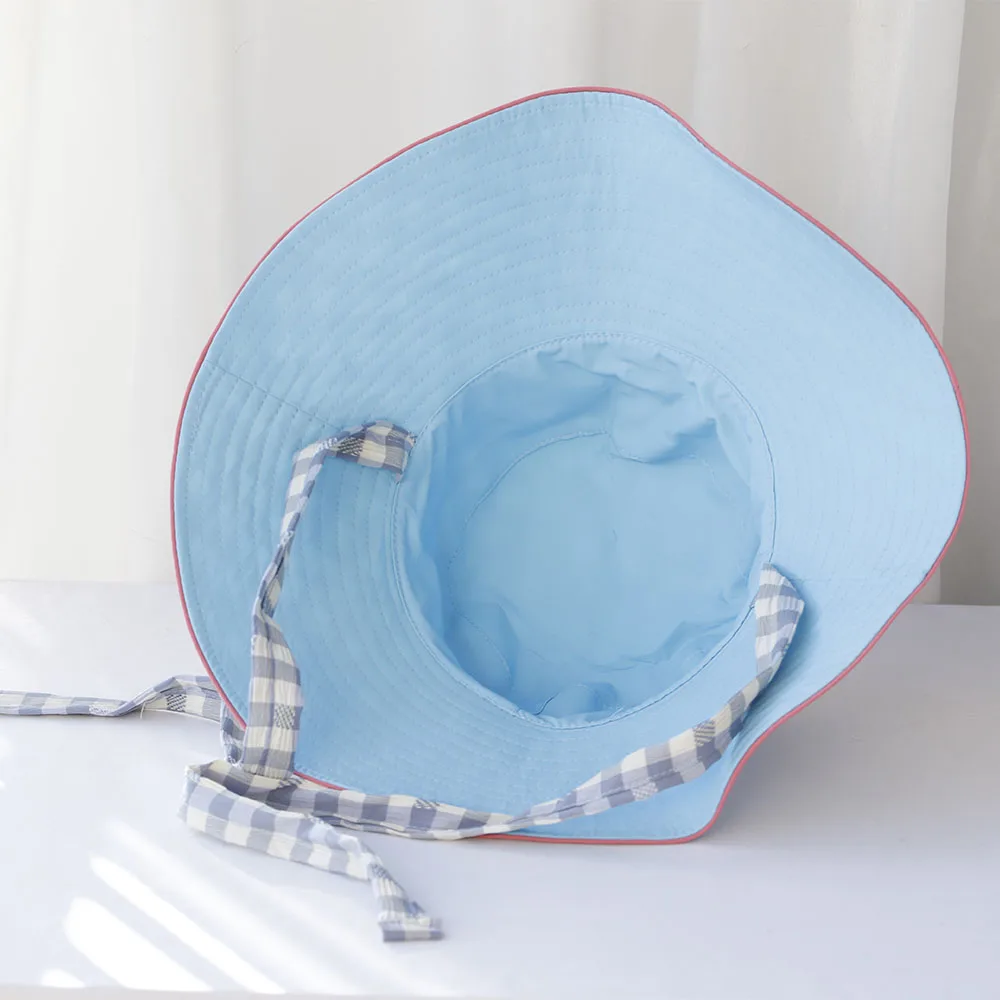 2025 Wide Brim Y2K Sun Hat Women Anti-UV Protection Hiking Fisherman Cap Fold Summer Solid Beach Hat Double sided Sun hat