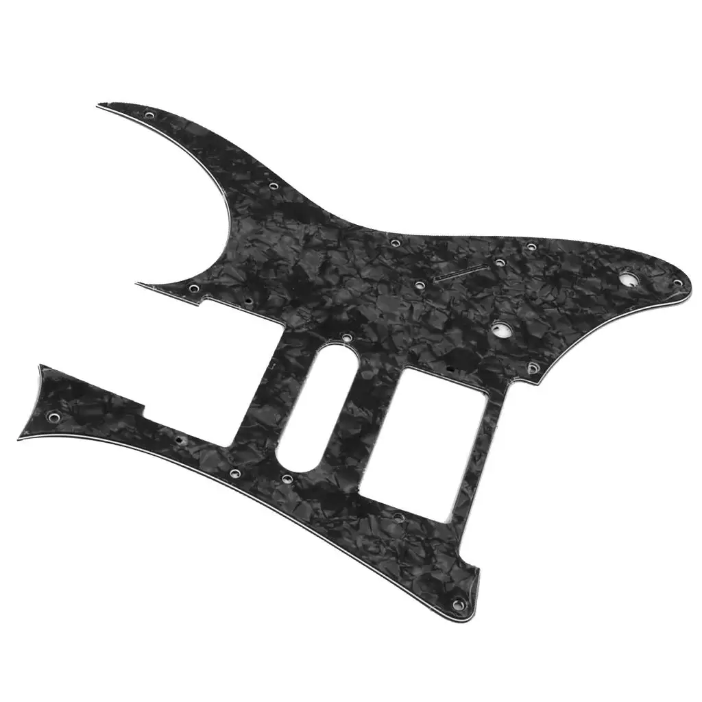 Black Pearl Electric Guitar Pickguard HSH Three Coil Protection Plate for Ibanez RG 350 DX Accessory