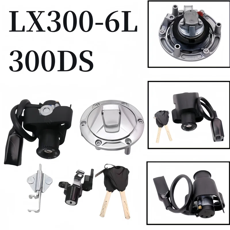 

For LONCIN VOGE LX300-6L Voge 300 DS 300DS Ignition Switch Lock Gas Fuel Petrol Tank Cap Cover Seat voge