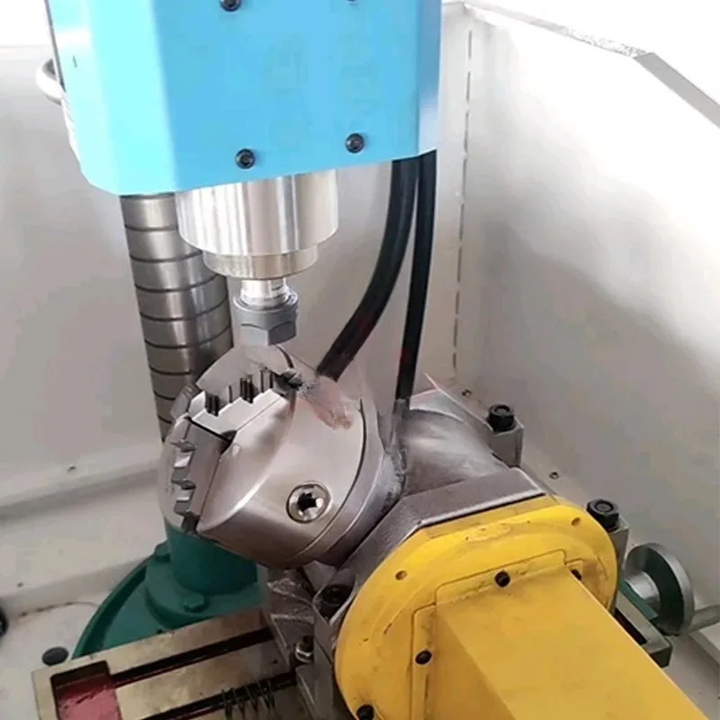 Indexing Drilling and Tapping Machine 220V Drilling and Tapping Machine Hole Diameter 0.5-6mm Air-cooled Inverter Spindle