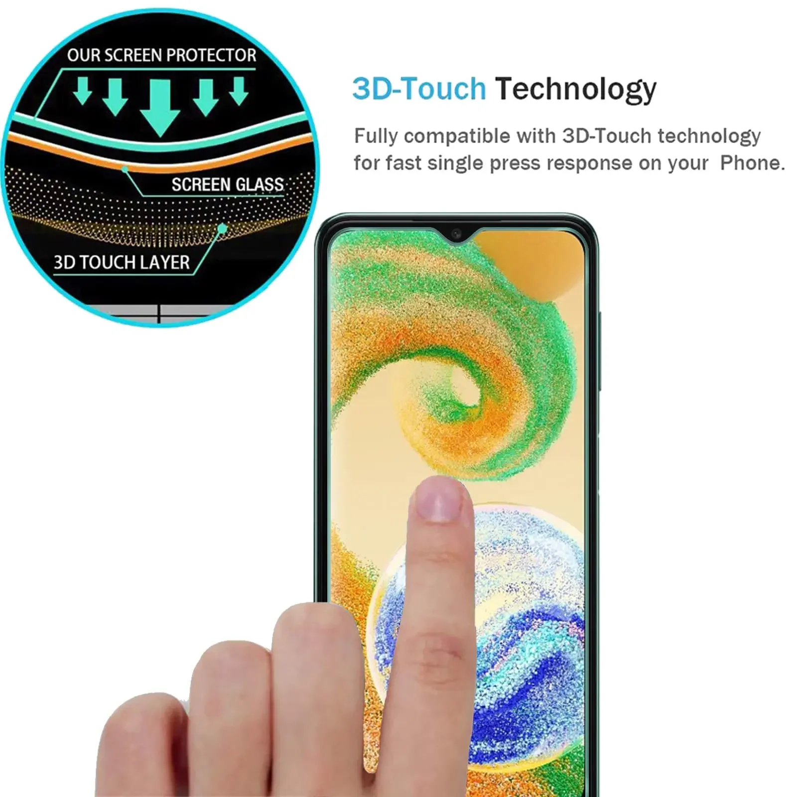 5 unidades de vidro temperado para Samsung A02 A04S A10S A11 A12 A13 A14 4G 5G protetor de tela