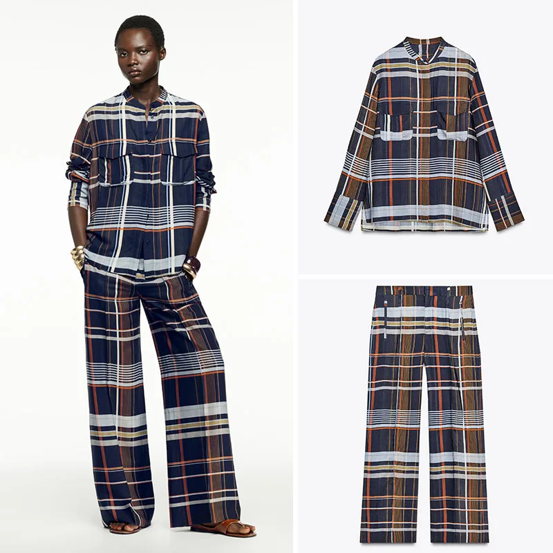 

Новое поступление, женский комплект irt и брюк, повседневный комплект, осенняя мода ZA2025 8380033 330 8370033 330 для взрослых женщин