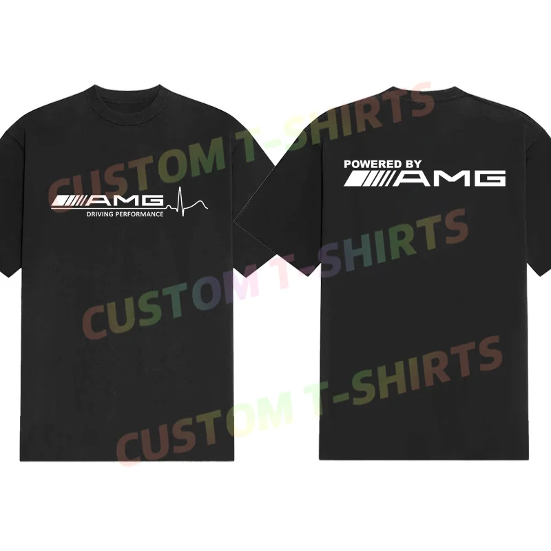 Camiseta Masculina Rapid Heartbeat da Amgs Cars, tops esportivos gráficos casuais, mangas curtas 100% algodão, S-3XL, verão, 2024