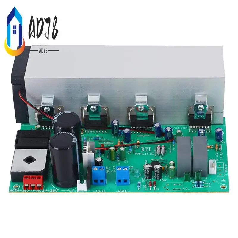 

AD78-1 PCS TDA7294 PRO Amplifier Board Air-Cooled Hifi High Power Audio Amplifier Board 2.0 Channel Plastic