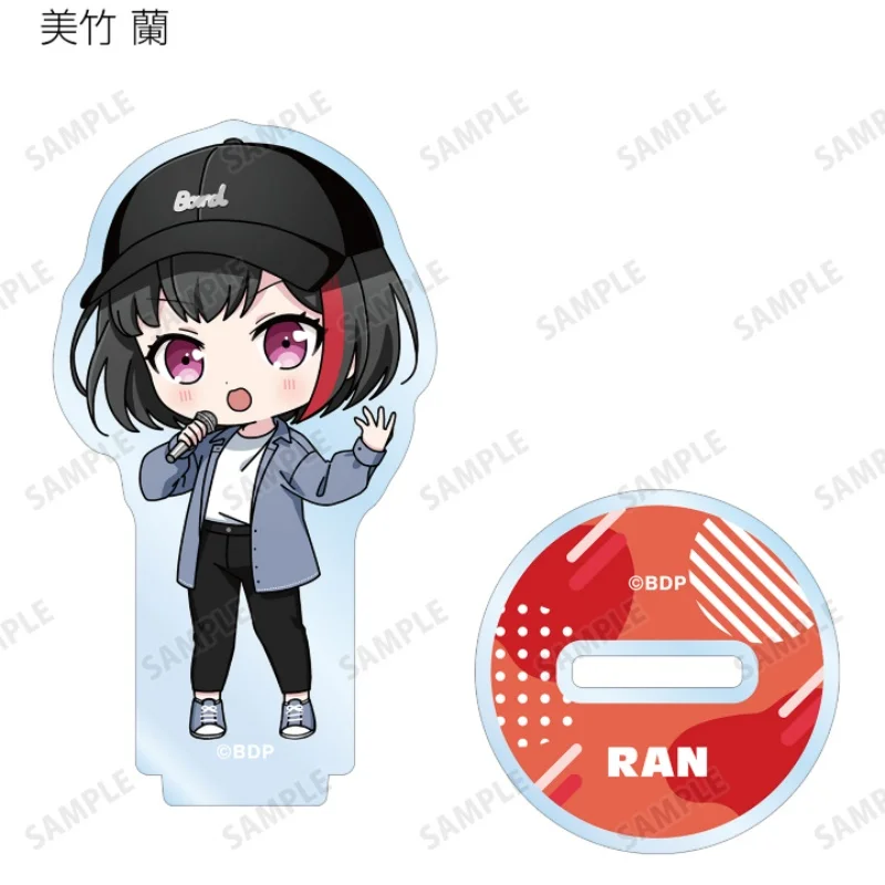 Anime BanG Dream! Kasumi Toyama Ran Mitake Aya Maruyama Q-Style Acrylic Stand Model Plate Keychains Desktop Ornament 10CM