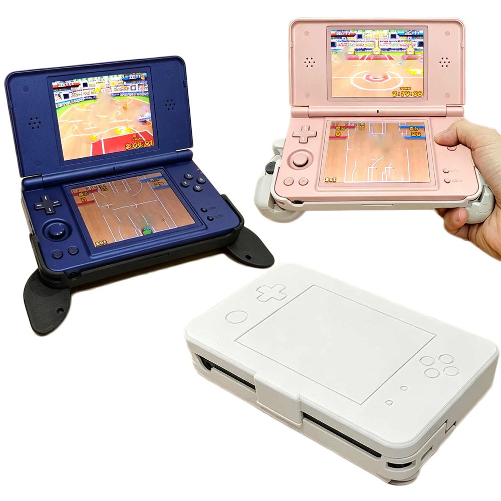 For ANBERNIC RG DS Plus Retractable Hidden Grip 3D Printed Ergonomic Handheld Game Grip with Screen Cover