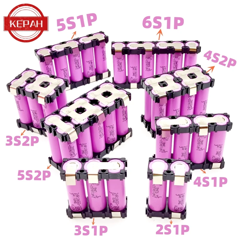 2S1P 3S2P 4S1P~5S2P 6S2P 18650-35E battery pack custom 18650-35E battery welding 3500mAh / 7000mah battery pack 7.4V to 25.2v