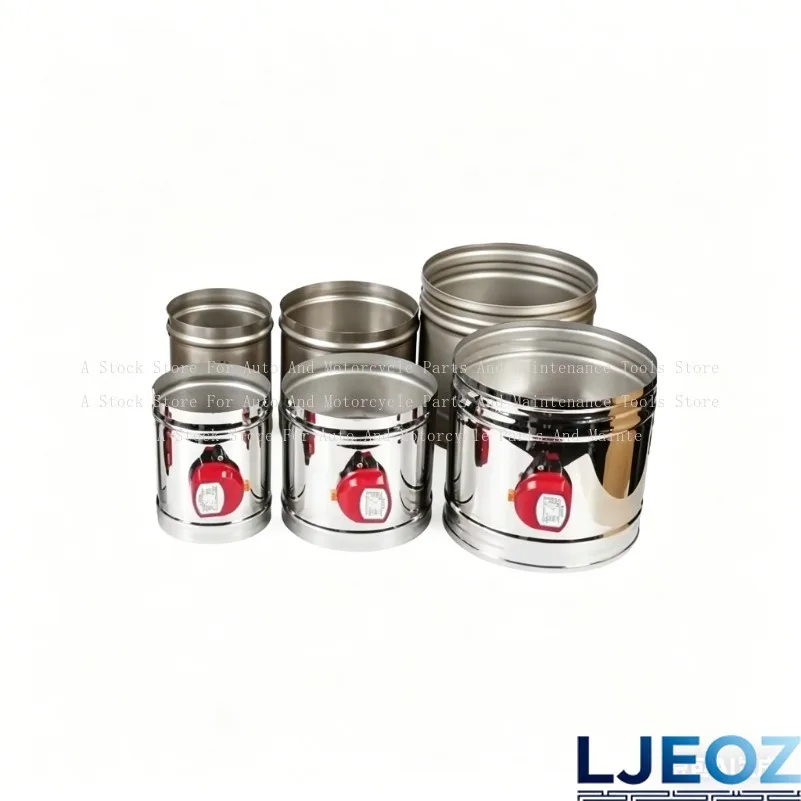 1pc 220V/12V/24V Stainless Steel 201 Motorized Damper Solenoid Valve 4/5/6/8 inch Air Duct Vent 63/76/80/100/125/150/200/250 mm