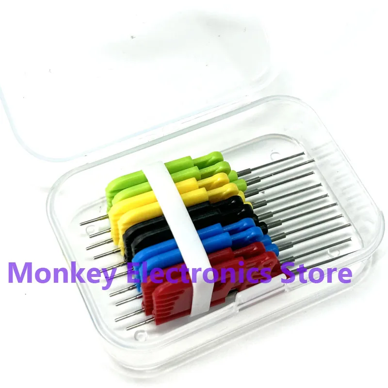 10pcs chip universal test hook bios burning clips solder-free dupont wire SDK08 double hook ic logic analyser clips