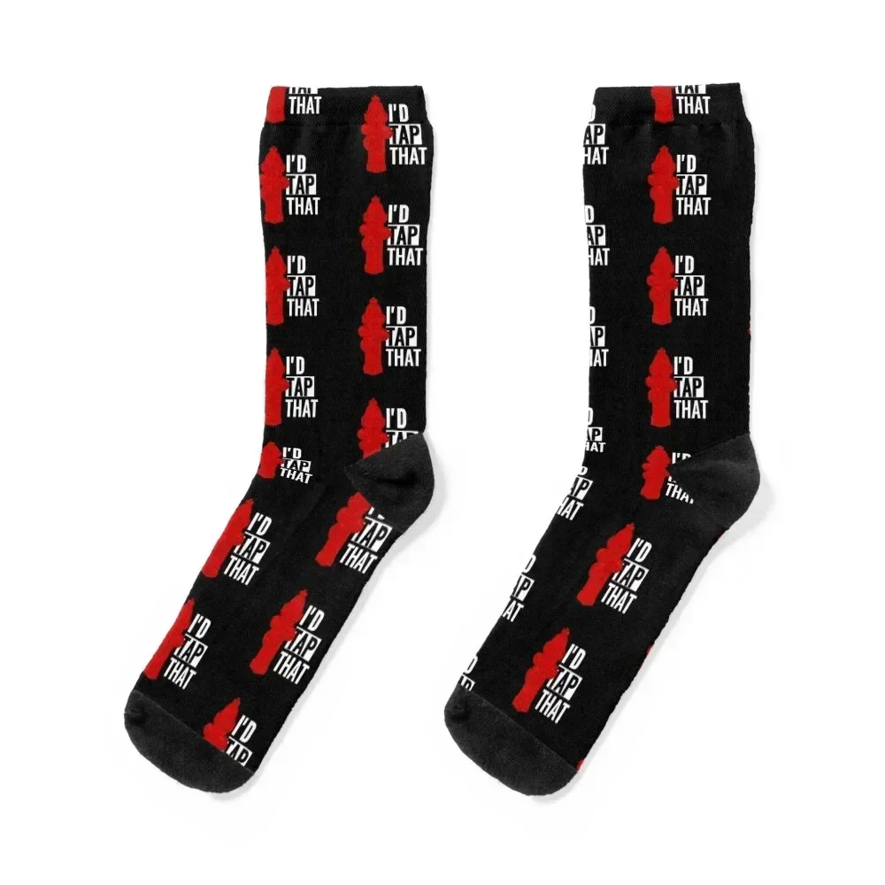 Firefighter - I'd Tap That Socks winter gifts sports and leisure winter thermal Socks For Girls Men's