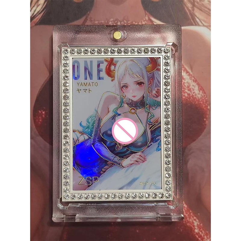 Cartes métalliques Anime une pièce Nico Robin Nami Perona Boa Hancock, cartes à collectionner, cadeaux de noël et d'anniversaire, jouets pour enfants