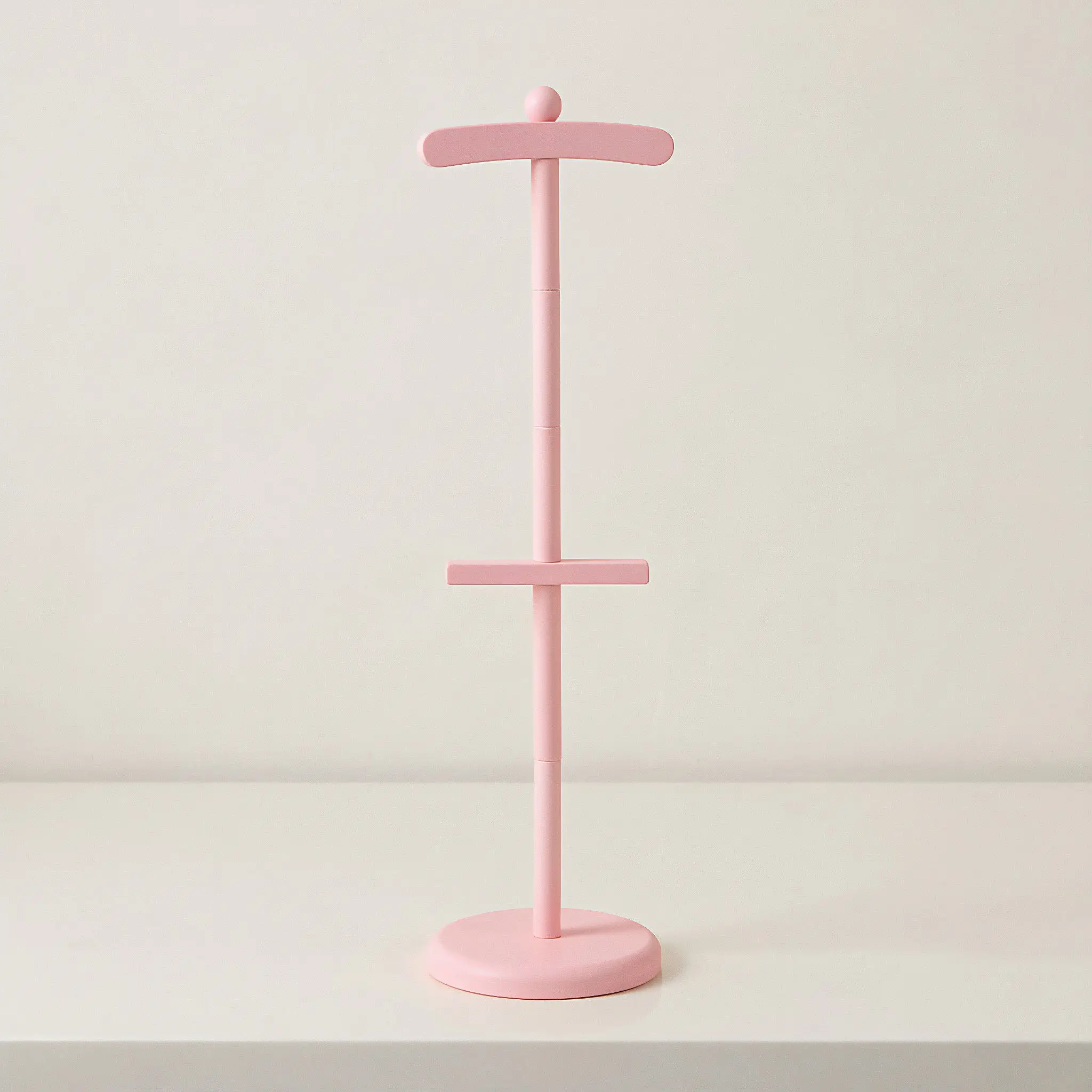 Baby Clothes Display Stand Natural Wood Rack Gift Rustic Pink Outfit Display for Baby Shower Centerpiece Wooden Hangers