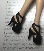 High quality YJ10 classic shoes flat foot high heels sandals fun to choose for your barb dolls 1/6 Scale accessories