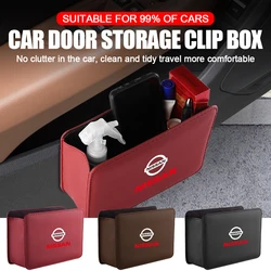 Car Door Side Storage Box Organizer Auto Dashboard Holder Pocket For Nissan X-trail Qashqai Juke Sentra Patrol Navara GTR Nismo