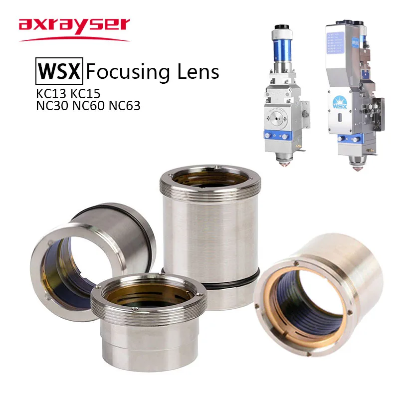 Wsx Focando Colimação Lente com Suporte Original Fibra Laser Cutting Head Parts Kc13 15 Nc30 60 D30 D37 F100 150 200