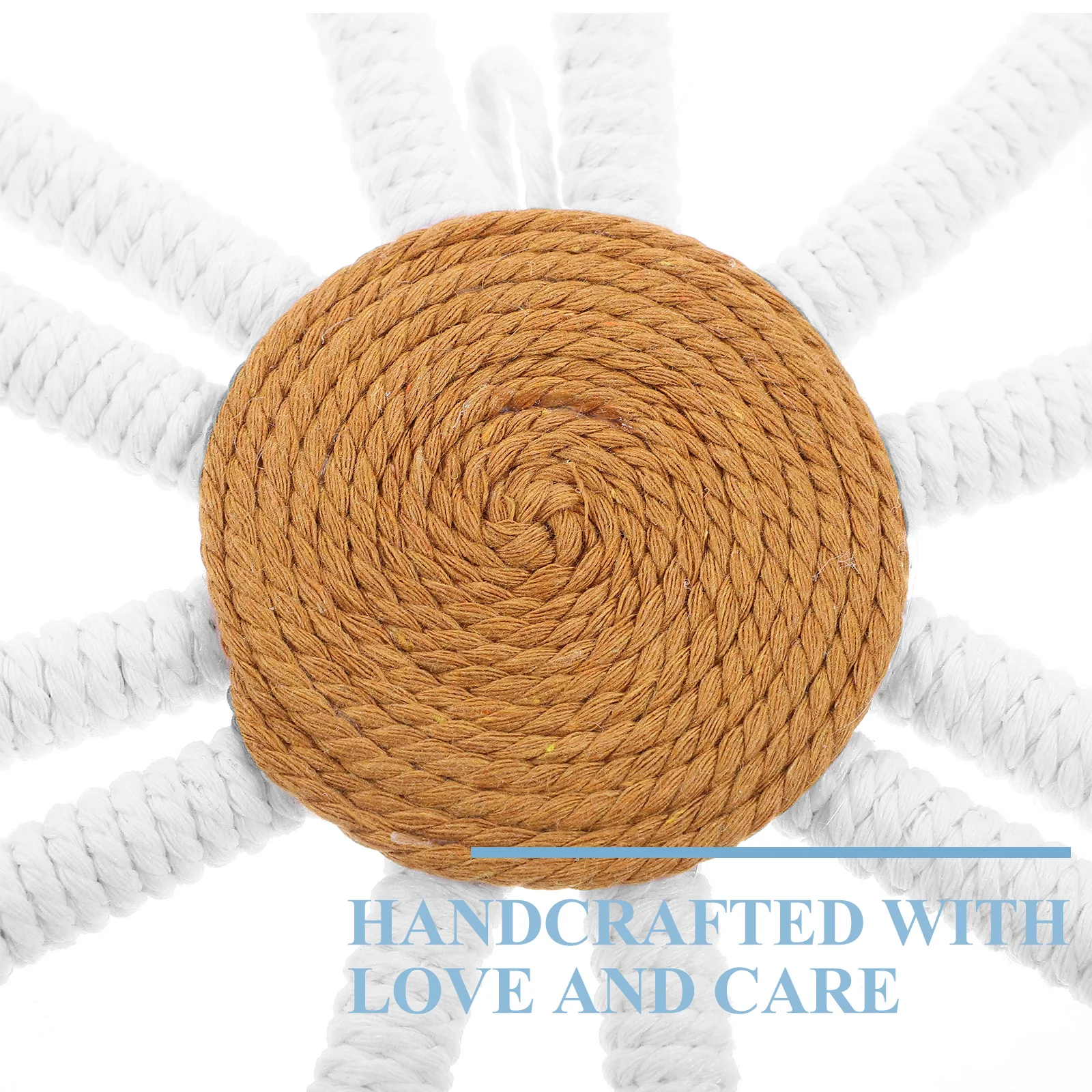 

Boho Woven Daisy Wall Art Bohemian Nursery Decor Elegant Handcrafted Room Ornament Woven Daisy Wall Decor Home Ornaments