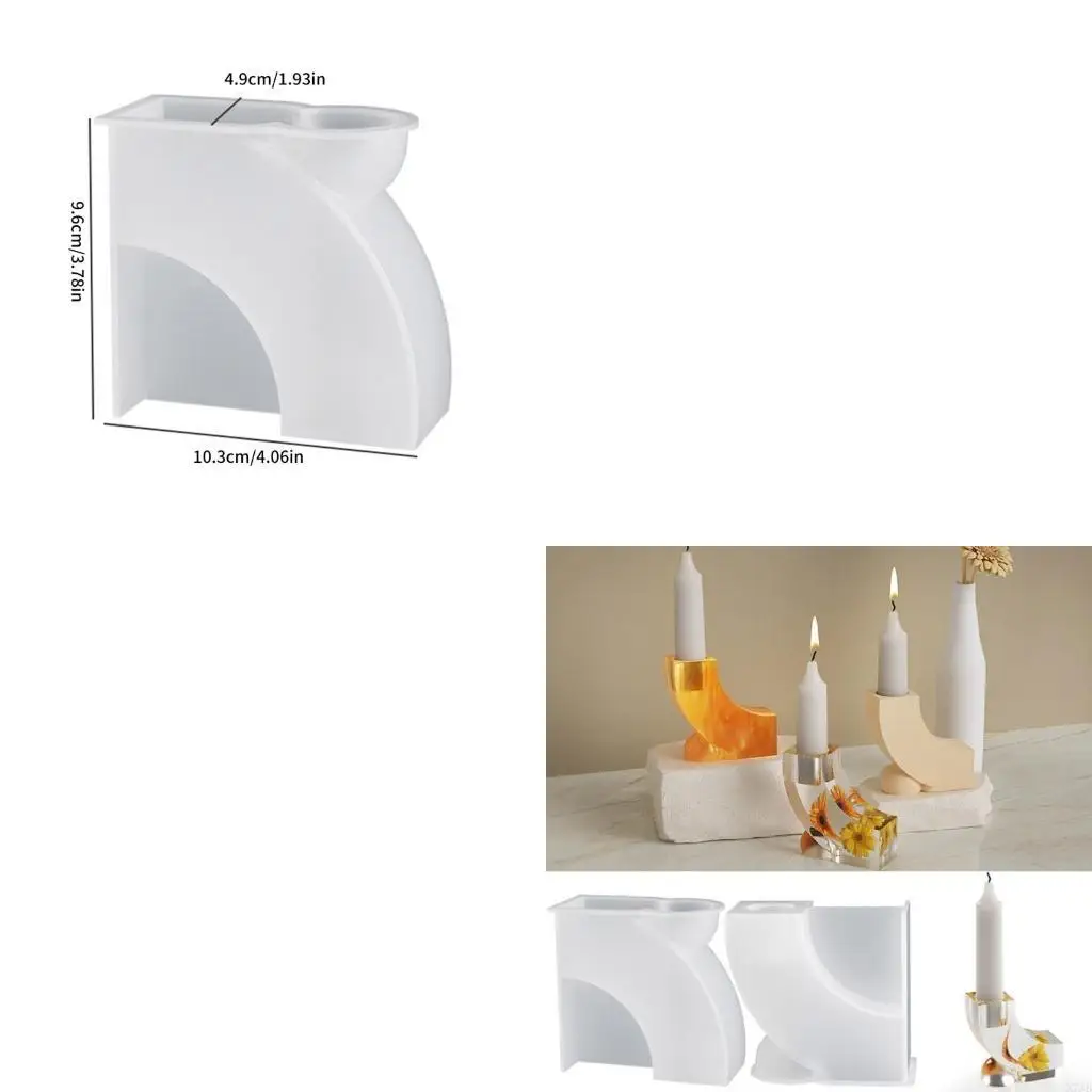 

Silicone Crafts Moulds Hand-Making Holder Mold DIY Candlestick Mould