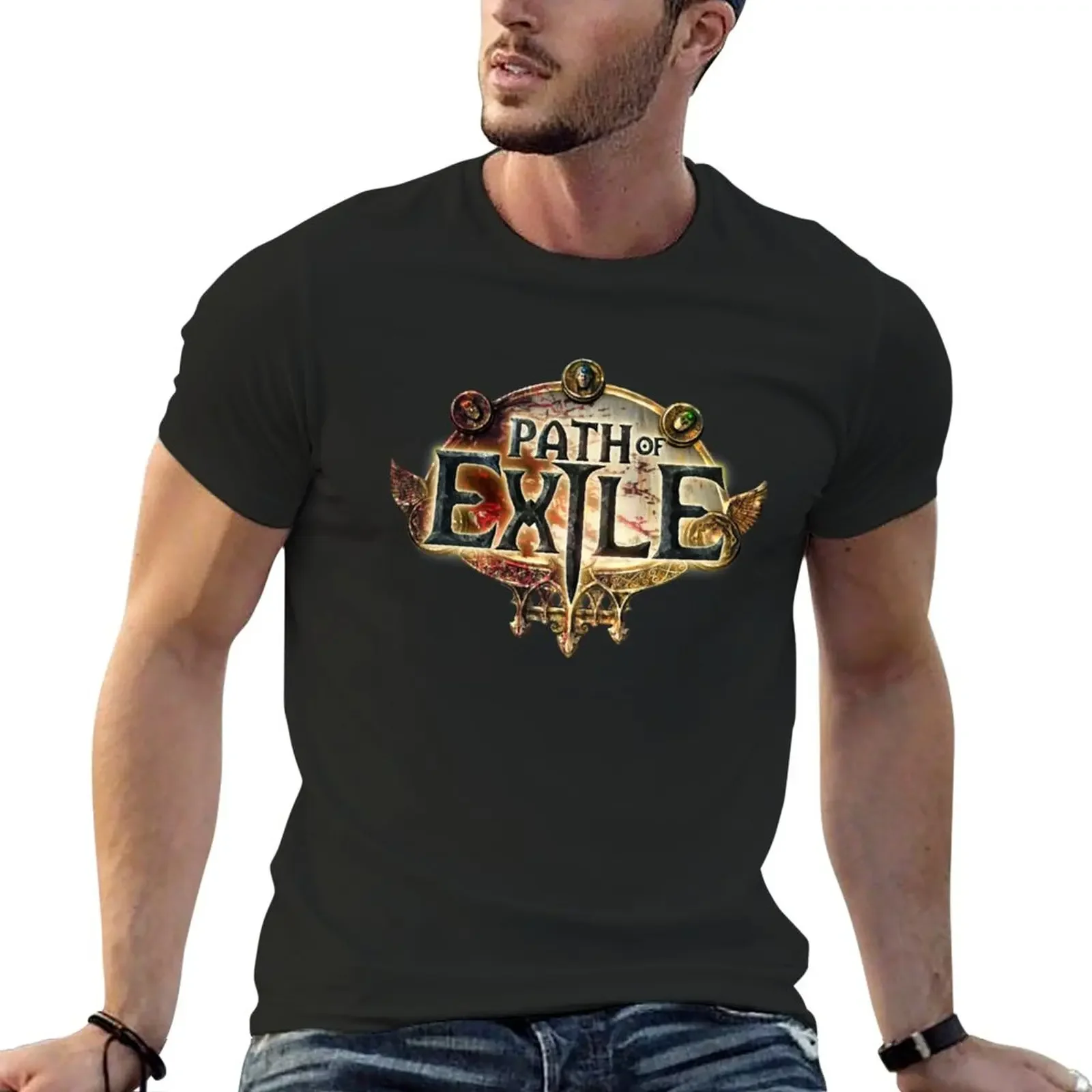 Path Of Exile T-Shirt Blouse animal print shirt for boys mens plain t shirts