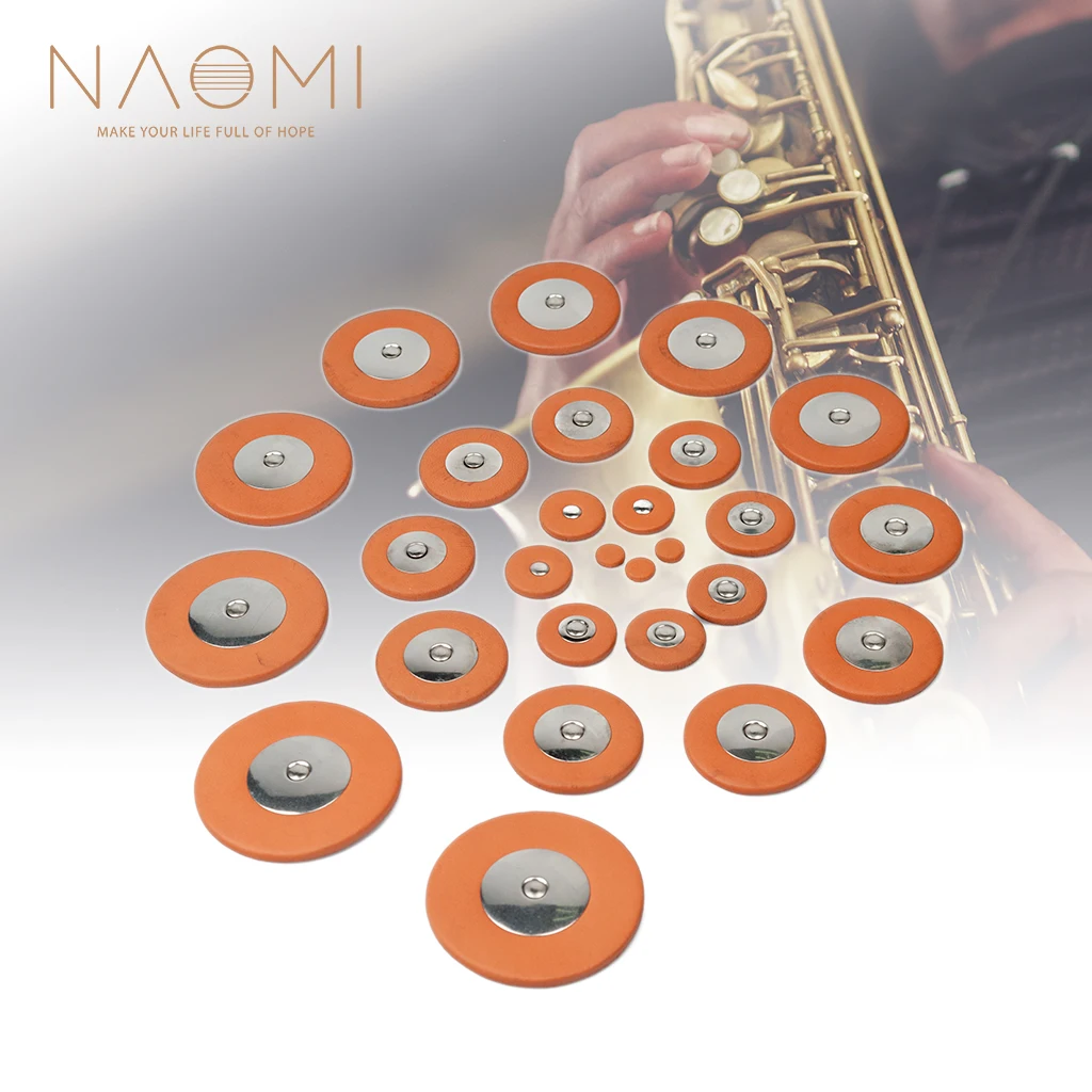 

NAOMI Saxophone Pads Soprano Alto Tenor Baritone Sax Leather Pads Replacement For YAMAHA Sax 26/ 275/ 200DR 380 480 475 62