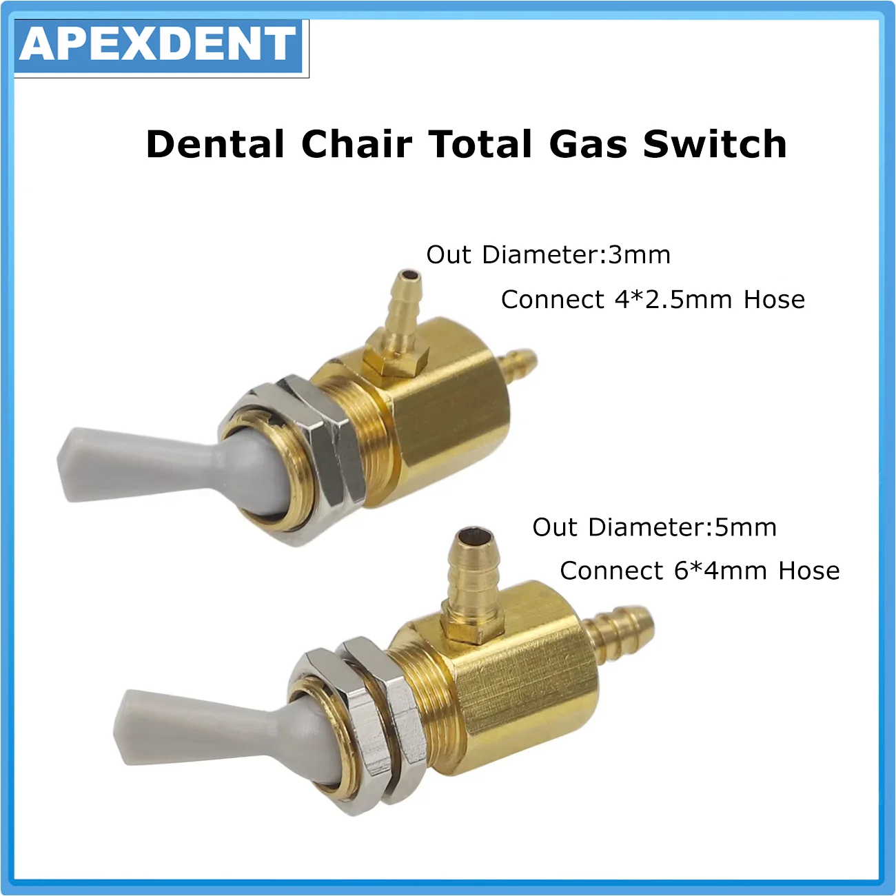 Dental Chair Total Gas Switch 3mm/5mm Water Bottle Pulldown Switch Toggle Dentistry Accessories Repair Replacement
