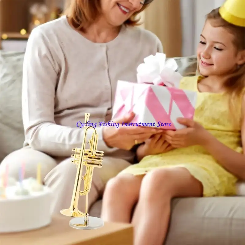 G92F مصغرة الفنية النحاس الساكسفون النسخ المتماثلة الذهب مطلي بالرفوف ديكور العرض للموسيقي هدية عيد ميلاد الموسيقي