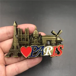 Regno unito italia roma Notre Dame De Paris francia stati uniti Qatar magnete magnetico per frigorifero in metallo torre pendente per Pizza muslimb