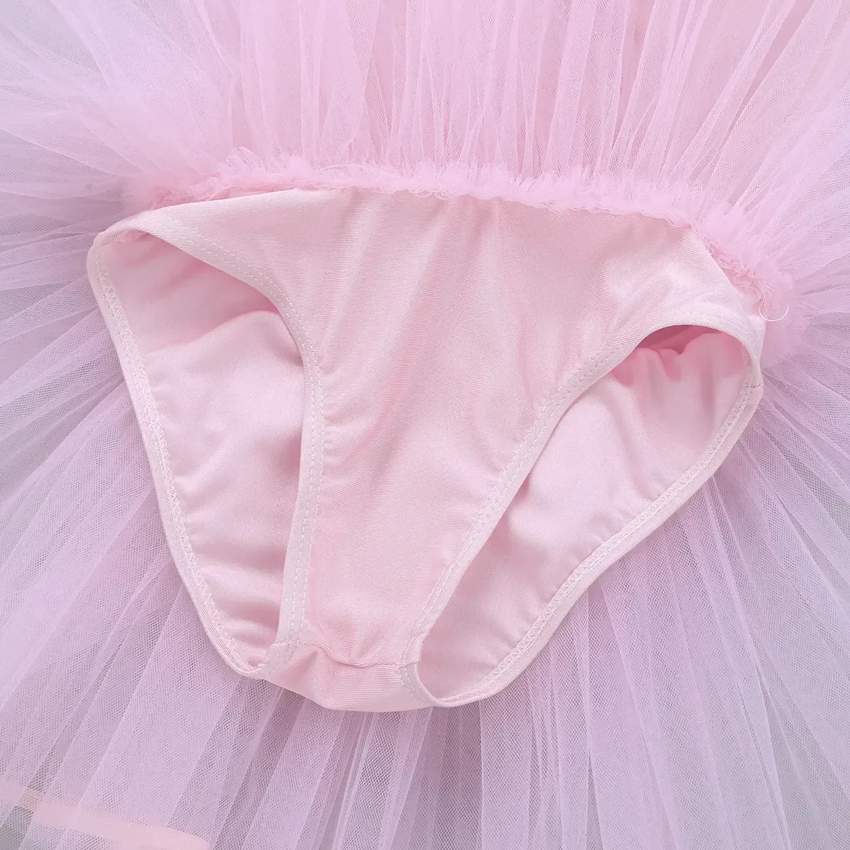 TiaoBug Kids Girls Ruffle Cap Sleeve Ballet Tutu Dress Sequined Ballet Leotards Gymnastics Leotard Children Stage Dance Costume