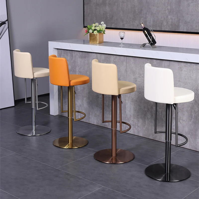 

Metal Swivel Adjustable Bar Stools Reception Modern Patio Garden Bar Stool Living Room Saloon Sgabello Cucina Home Furniture