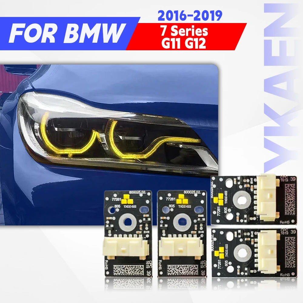 

Yellow Angel Eye DRL LED Chips Board For 2016-19 BMW 7 Series G11 G12 Red Adaptive Headlight Daytime Running Light 63117440360