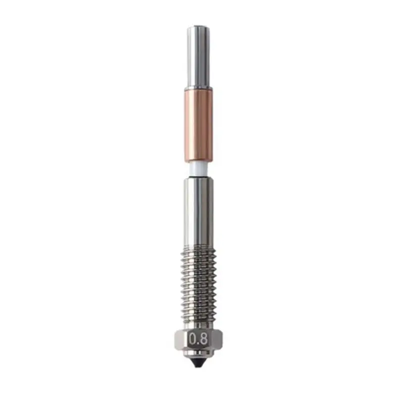 [LXYA68Z!] Nozzle Replacement Bimetal Nozzle For QIDI Q2 Q2c 3D Printer, For PLA, PETG, ABS, ASA, PC, PA-CF Filaments 0.6/0.8Mm